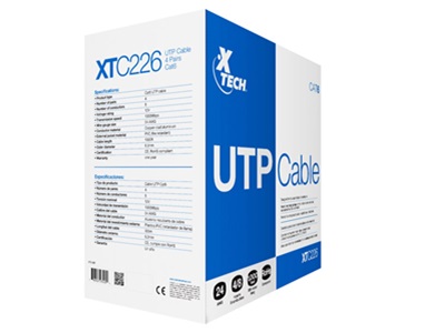 Xtech Cable - Xtech caja cable UTP CAT6 305 metros 24AWG col