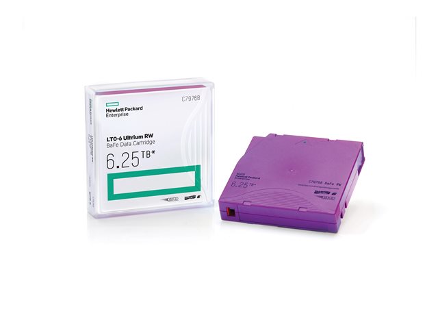 HPE Ultrium LTO-6 6.25TB RW Data Cartridge Purple (C7976A)