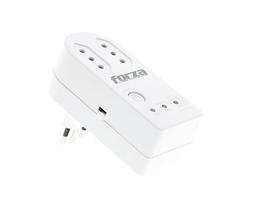 Forza Protector de Voltaje 2 tomas CAP 1500W giratorio blanc