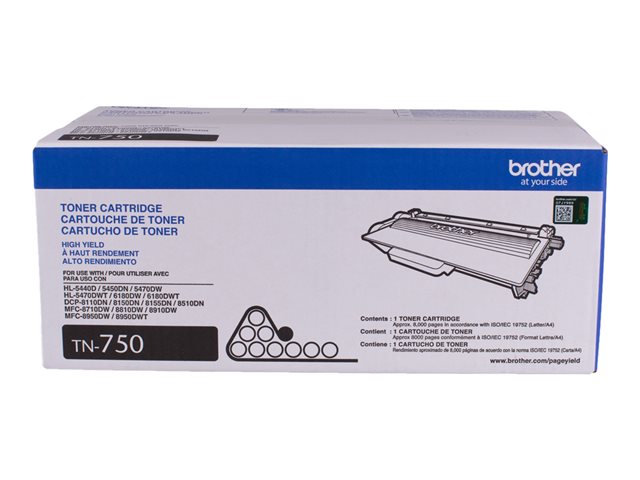 BROTHER TONER TN-750   PARA 8000 PAGiNAS NEGRO