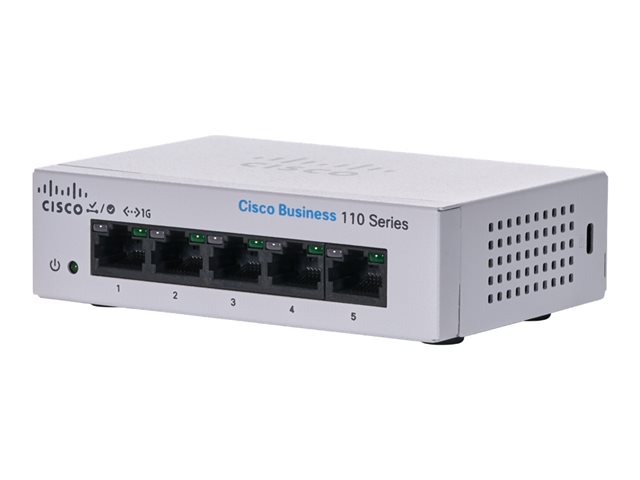 Cisco Switch no administrable CBS110 5-port GE Desktop Ext