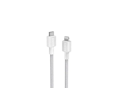 Anker 322 USB-C to Lightning Cable 6ft Braided White