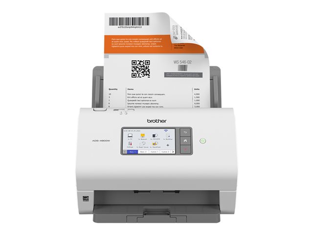 Brother Escaner WiFi ADS-4900W Dual 60/120ipm WiFi/Red/USB3.