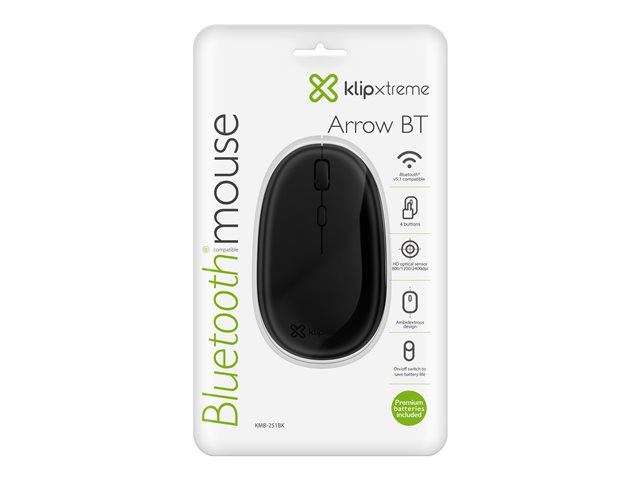 Klip Xtreme Mouse - Klip Xtreme Mouse Bluetooth 4 botones 24