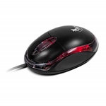 XTECH MOUSE OPTICO 3 BOTONES USB NEGRO-ROJO