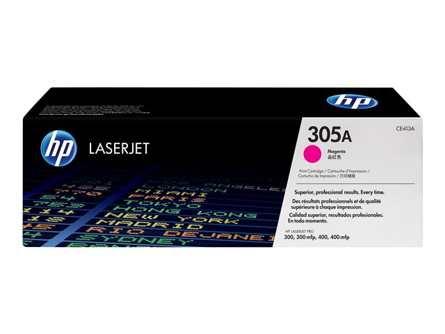 HP CE413A 305A Magenta LaserJet Toner Cartridge - 2600 pages