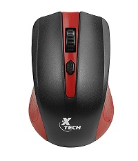 Xtech Mouse inalambrico 1600DPI 4 botones rojo