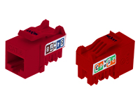 Nexxt Keystone Jack Cat6 Rojo | Conectividad de Red Fiable y Fácil